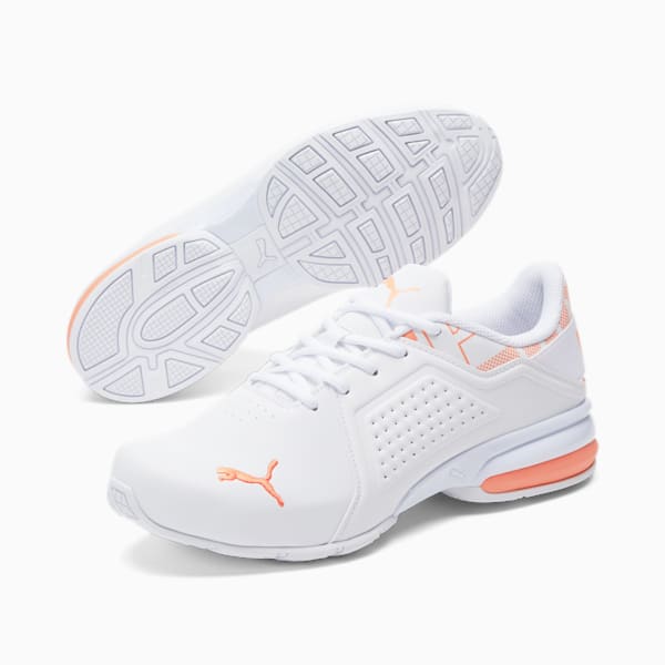 Zapatos deportivos para correr Viz Runner Repeat para hombre, Puma White-Neon Citrus