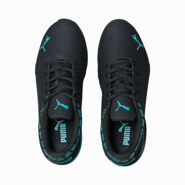 Zapatos deportivos para correr Viz Runner Repeat para hombre, Puma Black-Deep Aqua