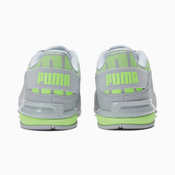 Tenis para correr para hombre Viz Runner Repeat, Platinum Gray-Fizzy Lime, extralarge