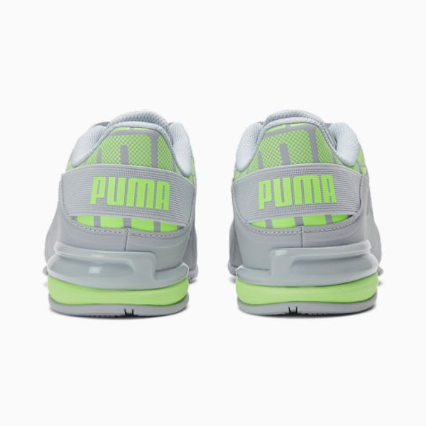Viz Runner Repeat Men's Sneakers, Platinum Gray-Fizzy Lime, extralarge