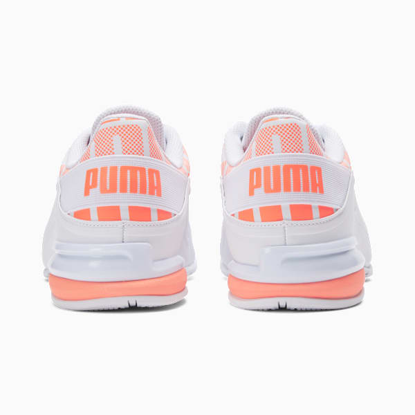 Chaussures de course à pied Viz Runner Repeat, homme, PUMA White-Ultra Orange, extralarge