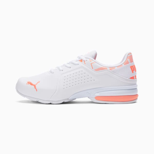 Chaussures de course à pied Viz Runner Repeat, homme, PUMA White-Ultra Orange, extralarge