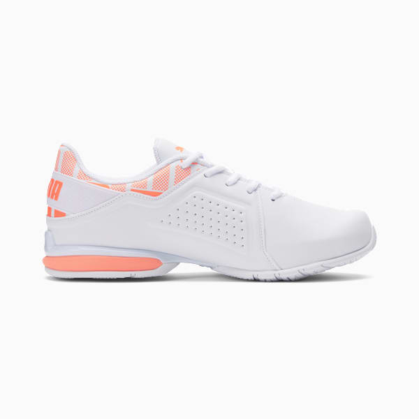 Chaussures de course à pied Viz Runner Repeat, homme, PUMA White-Ultra Orange, extralarge