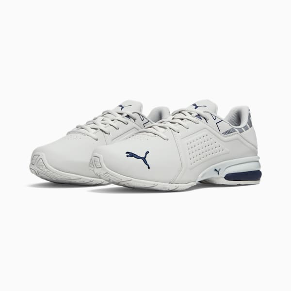 Viz Runner Repeat Men's Sneakers, Glacial Gray-PUMA Navy, extralarge