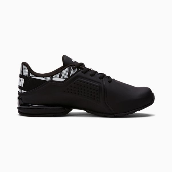 Chaussures de course à pied larges Viz Runner Repeat Homme, Puma Black-Puma White, extralarge