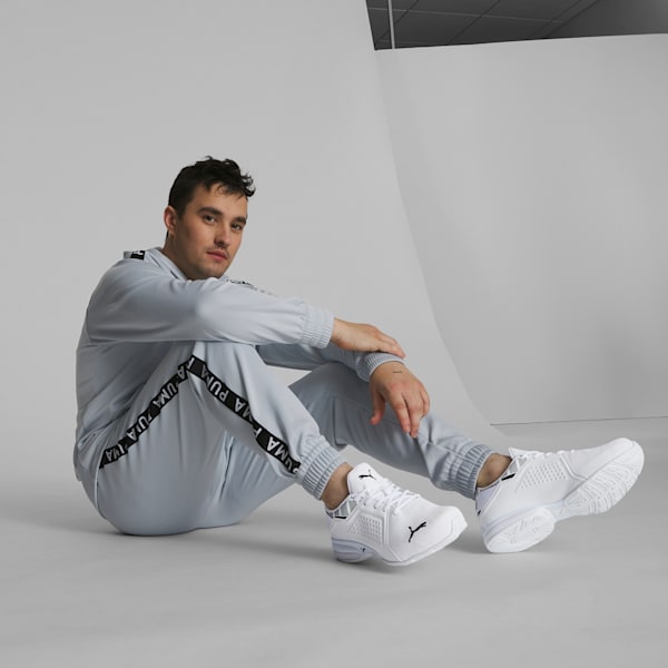 Tenis de running para hombre Viz Runner Repeat Wide, PUMA White-PUMA Black, extralarge