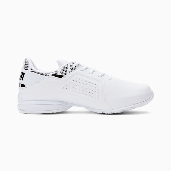 Tenis de running para hombre Viz Runner Repeat Wide, PUMA White-PUMA Black, extralarge