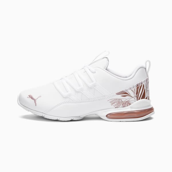 Riaze Prowl Palm Women's Running Shoes, Puma White-Rose Gold