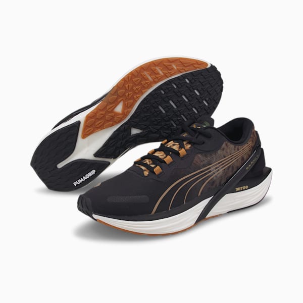 Run XX NITRO™ Safari Glam Women's Running Shoes, Puma Black-Desert Tan, extralarge-AUS