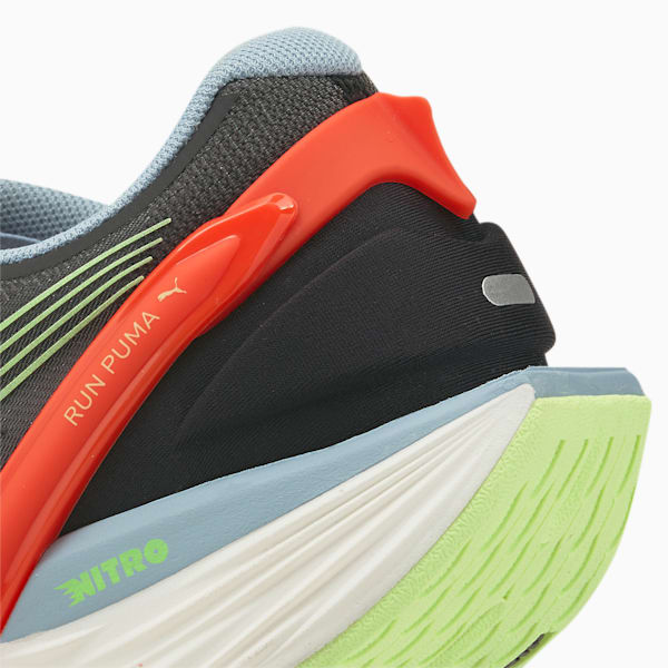 PUMA x FIRST MILE Run XX NITRO™ Women's Running Shoes, Puma Black-Blue Wash-Fizzy Apple, extralarge-IND
