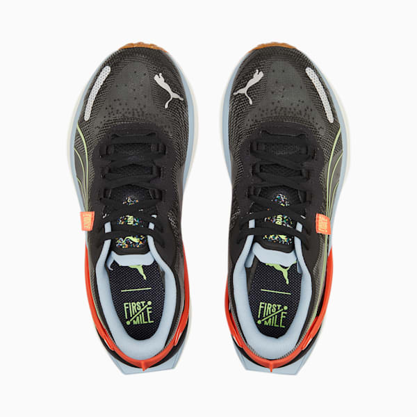 PUMA x FIRST MILE Run XX NITRO™ Women's Running Shoes, Puma Black-Blue Wash-Fizzy Apple, extralarge-IND