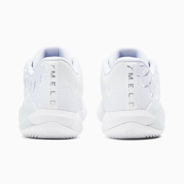 Tenis de básquetbol juvenil PUMA x LAMELO BALL MB.01 Lo, Puma White-Silver, extralarge