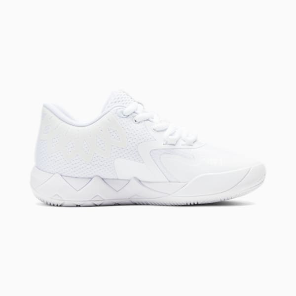Tenis de básquetbol juvenil PUMA x LAMELO BALL MB.01 Lo, Puma White-Silver, extralarge