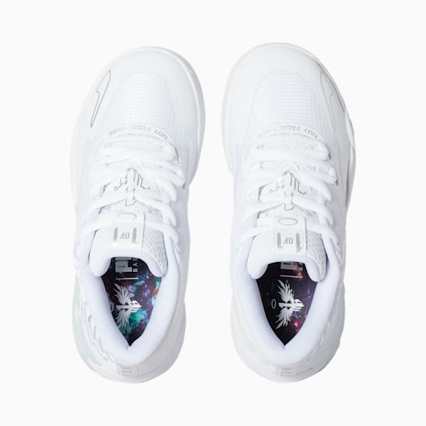 Tenis de básquetbol juvenil PUMA x LAMELO BALL MB.01 Lo, Puma White-Silver, extralarge