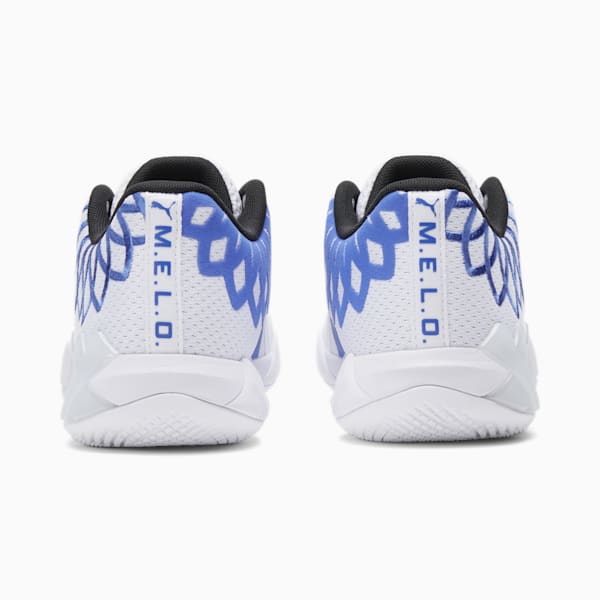 PUMA x LAMELO BALL MB.01 Lo Big Kids' Basketball Shoes, PUMA White-Bluemazing, extralarge