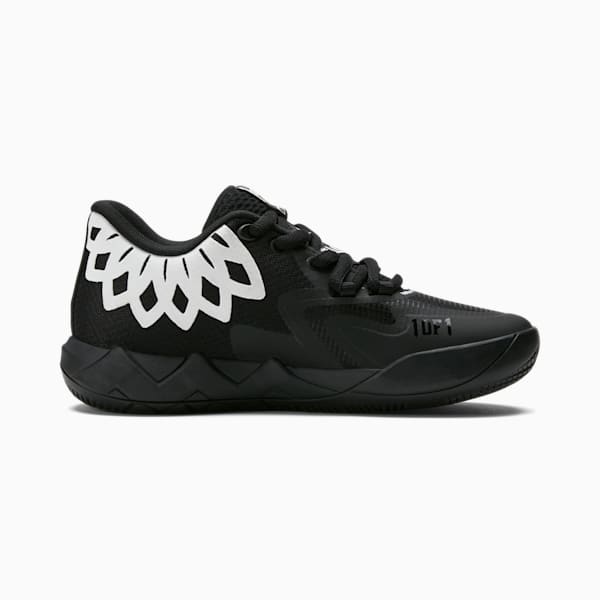 PUMA x LAMELO BALL MB.01 Lo Big Kids' Basketball Shoes, PUMA Black-PUMA Black, extralarge