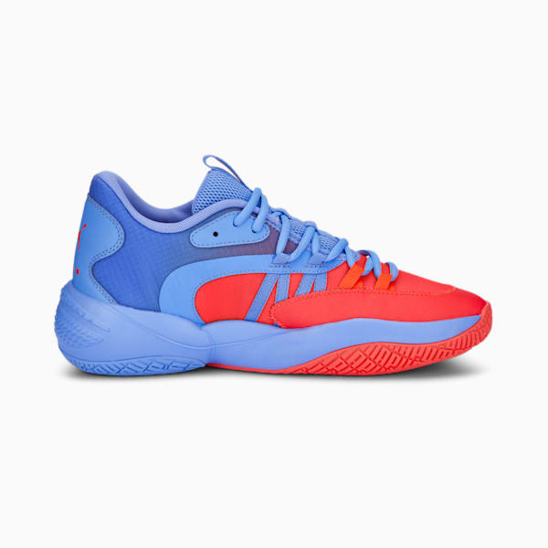 Court Rider 2.0 Pop Art Basketball Shoes, Elektro Purple-Fiery Coral, extralarge-IND