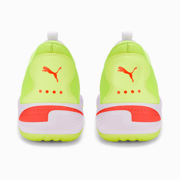 Court Rider 2.0 Glow Stick Basketball Shoes, Puma White-Lime Squeeze