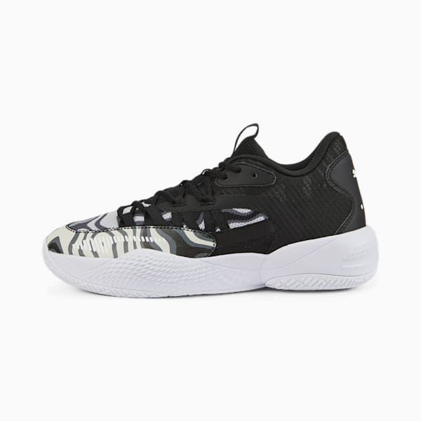 Court Rider 2.0 Lava Basketball Shoes, Puma Black-Quarry