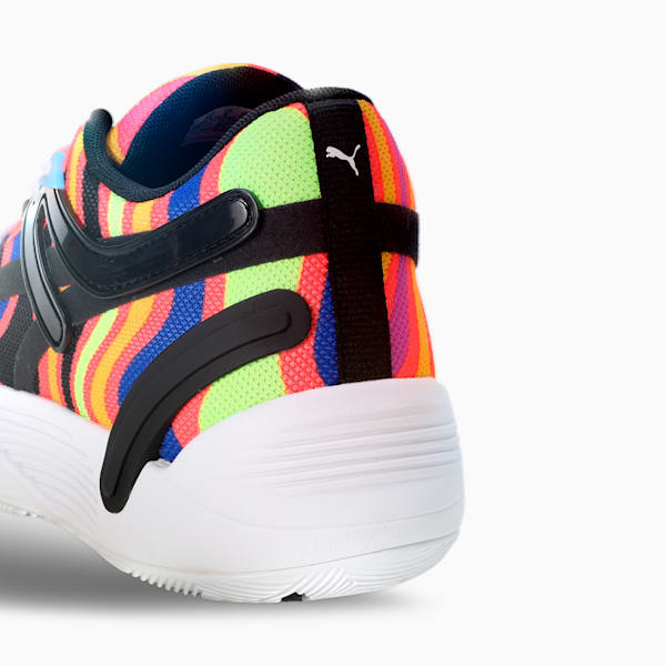 TRC Blaze Court Lava Basketball Shoes, Ocean Dive-Fiery Coral, extralarge-IND