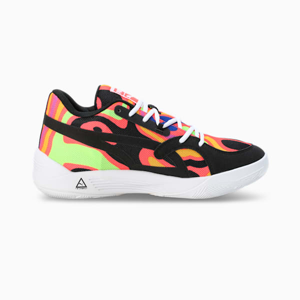 TRC Blaze Court Lava Basketball Shoes, Ocean Dive-Fiery Coral, extralarge-IND