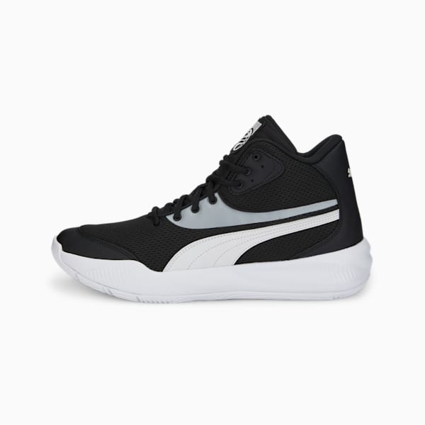 Triple Mid Basketball Shoes, Puma Black-Nimbus Cloud, extralarge-IND