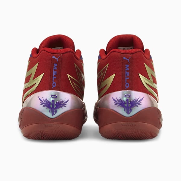 MB.02 Phoenix Basketball Shoes, Intense Red-Metallic Gold, extralarge-IND