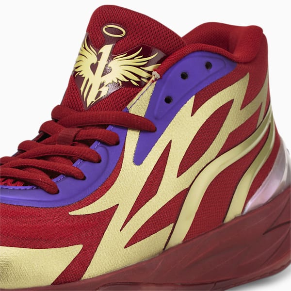 MB.02 Phoenix Basketball Shoes, Intense Red-Metallic Gold, extralarge-IND