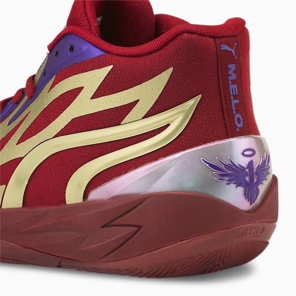 MB.02 Phoenix Basketball Shoes, Intense Red-Metallic Gold, extralarge-IND