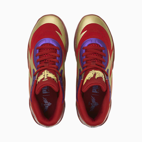 MB.02 Phoenix Basketball Shoes, Intense Red-Metallic Gold, extralarge-IND