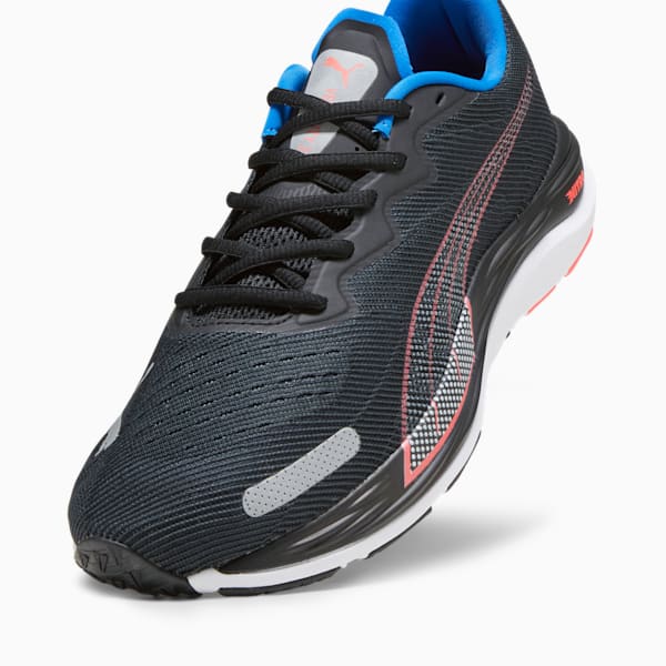 Velocity NITRO™ 2 Wide Men's Running Shoes, PUMA Black-Fire Orchid-Ultra Blue, extralarge