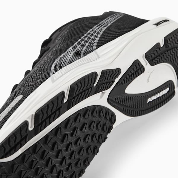 Zapatos para correr Velocity NITRO 2 Wide para mujer, Puma Black-Metallic Silver