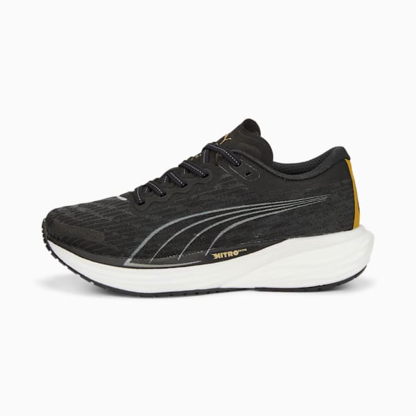 ウィメンズ ディヴィエイト ニトロ 2 ワイド ランニングシューズ, Puma Black, extralarge-JPN