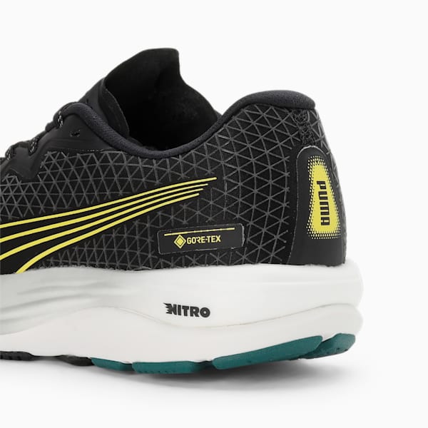 Velocity NITRO 2 GORE-TEX® Men's Trail Running Shoes, PUMA Black-Malachite-Yellow Burst, extralarge-IND