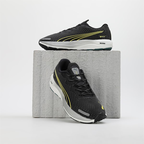 Velocity NITRO™ 2 GORE-TEX® Men's Trail Running Shoes, PUMA Black-Malachite-Yellow Burst, extralarge-IND