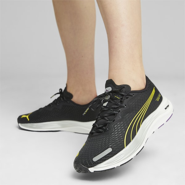 Velocity NITRO™ 2 GORE-TEX® Women's Trail Running Shoes, PUMA Black-Purple Pop-Yellow Burst, extralarge-IND