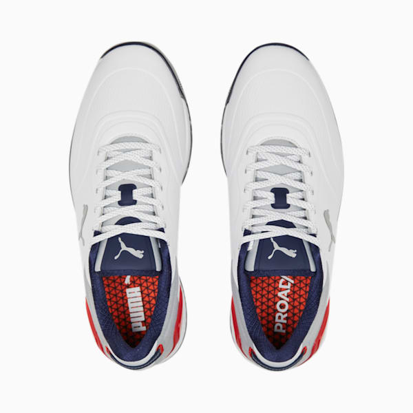 メンズ ゴルフ プロアダプト アルファキャット 2.0 ラバーソール スパイクレス シューズ, PUMA White-PUMA Navy-For All Time Red, extralarge-JPN