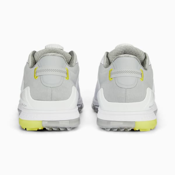 メンズ ゴルフ プロアダプト アルファキャット 2.0 ディスク スパイクレスシューズ, PUMA White-Flat Light Gray-Yellow Burst, extralarge-JPN