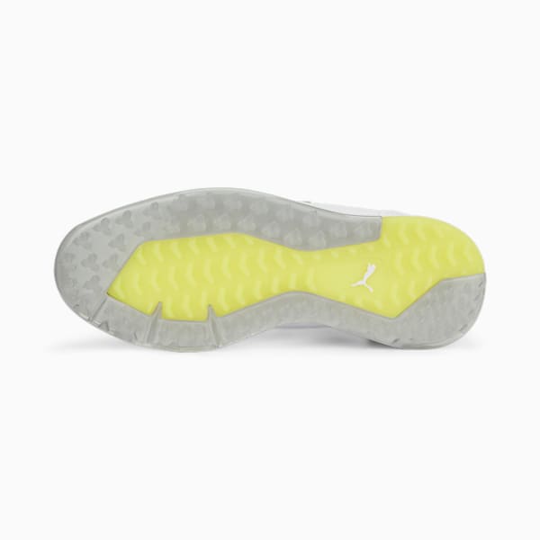 メンズ ゴルフ プロアダプト アルファキャット 2.0 ディスク スパイクレスシューズ, PUMA White-Flat Light Gray-Yellow Burst, extralarge-JPN