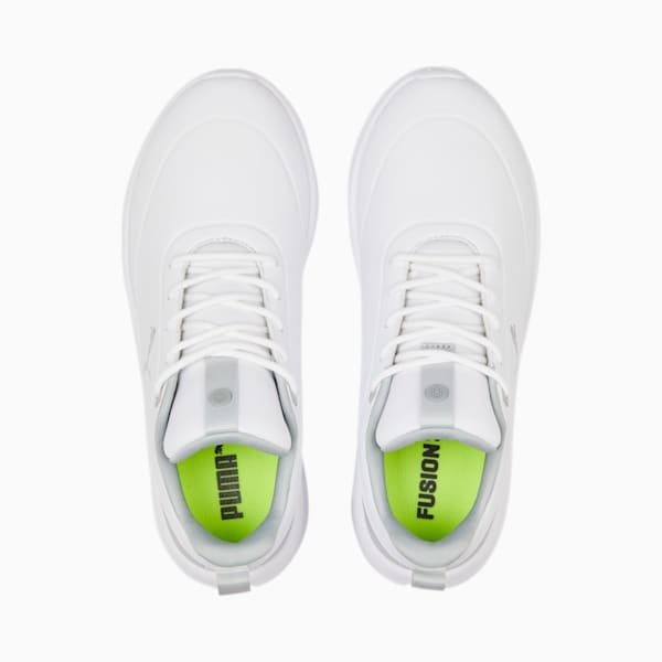 ウィメンズ ゴルフ ラグナフュージョン WP ラバーソール スパイクレス シューズ, PUMA White-Flat Light Gray, extralarge-JPN