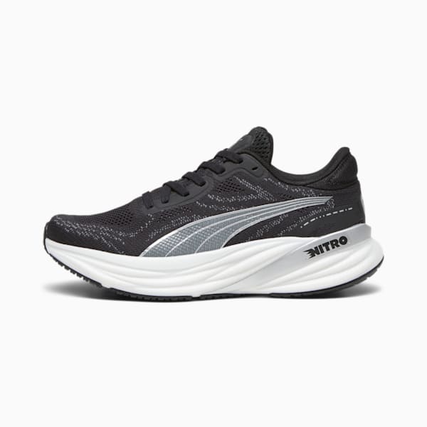 Magnify NITRO™ 2 Women's Running Shoes, PUMA Black-PUMA White-PUMA Silver, extralarge-IND