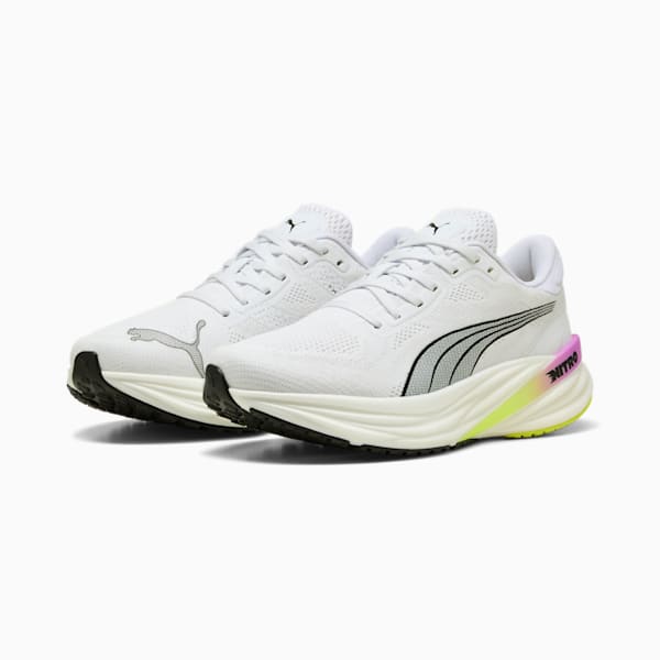 Tenis de running Mujer Magnify NITRO™ 2, PUMA White-Pure Magenta-Yellow Alert, extralarge
