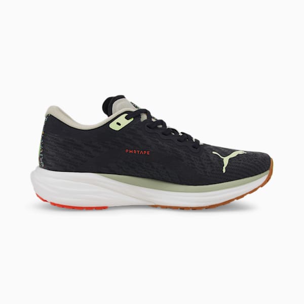 Deviate Nitro 2 First Mile Men's Running Shoes, Puma Black-Fizzy Apple-Firelight, extralarge-IND