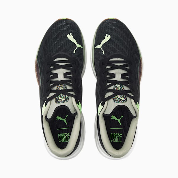 PUMA x FIRST MILE Deviate NITRO™ 2 Men's Running Shoes, Puma Black-Fizzy Apple-Firelight, extralarge