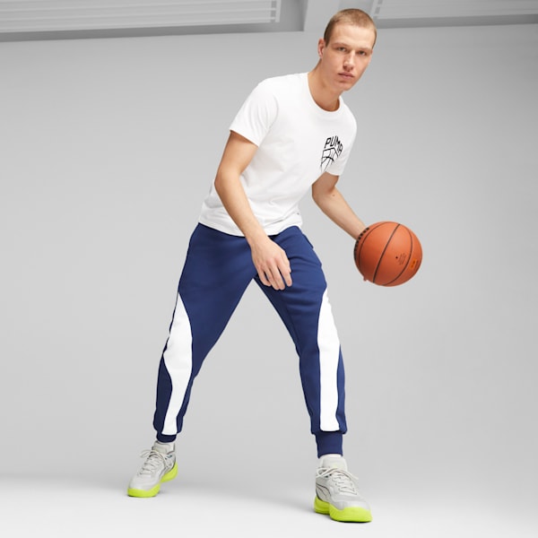 Tenis de basketball Playmaker Pro, Bold Blue-Pro Green-Ash Gray-Cast Iron-PUMA Black, extralarge