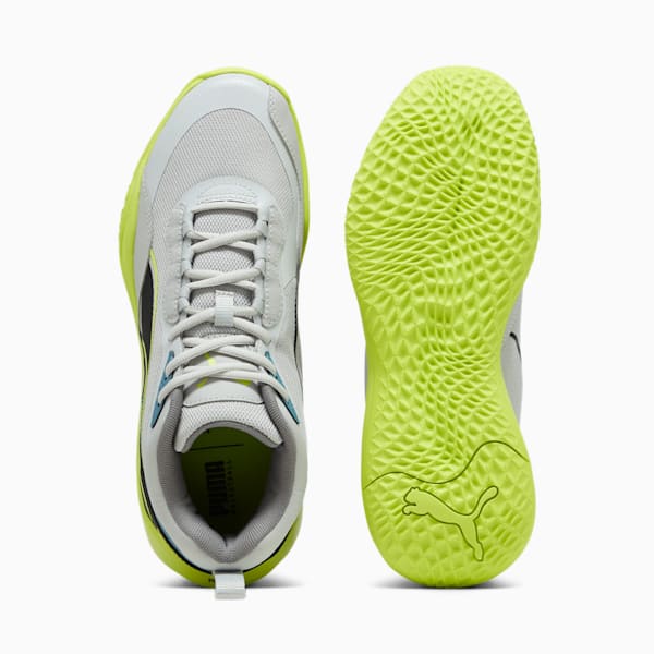 Tenis de basketball Playmaker Pro, Bold Blue-Pro Green-Ash Gray-Cast Iron-PUMA Black, extralarge