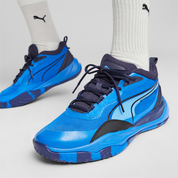 Playmaker Pro Unisex Basketball Shoes, Ultra Blue-PUMA Black, extralarge-IND
