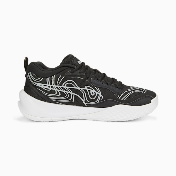 Playmaker Pro Lava Unisex Basketball Shoes, Puma Black-Quarry, extralarge-IND