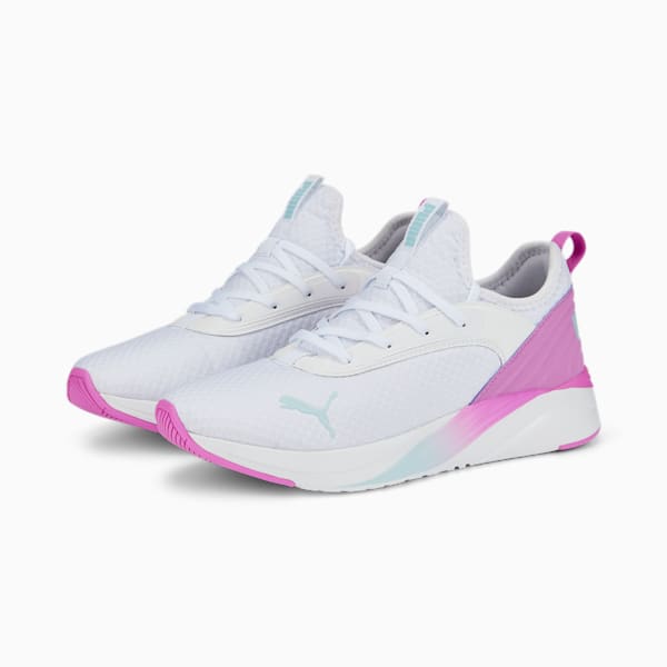 SOFTRIDE Ruby Luxe Women's Running Shoes, Puma White-Electric Orchid, extralarge-IND