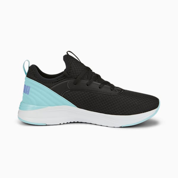 SOFTRIDE Ruby Luxe Women's Running Shoes, Puma Black-Light Aqua, extralarge-IND